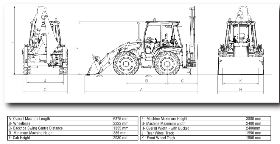 Backhoe Loader 888